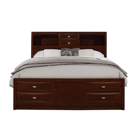 Global Furniture Usa Transitional  Linda Merlot Queen Bed 3021